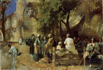 Arab or Arabic people and life. Orientalism oil paintings 90